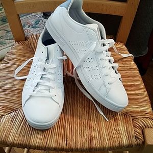 Brand new, K Swiss white leather sneakers